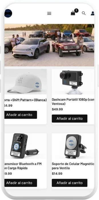 Tienda Woo — móvil