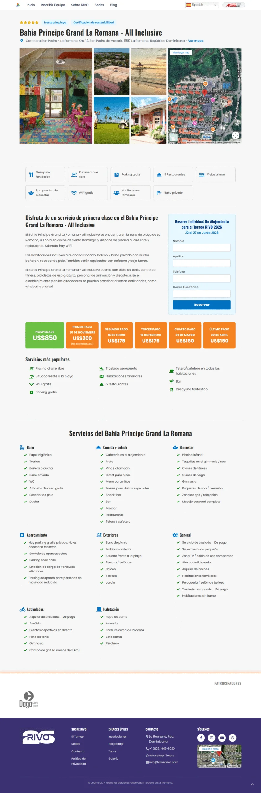 Landing RIVO — captura completa